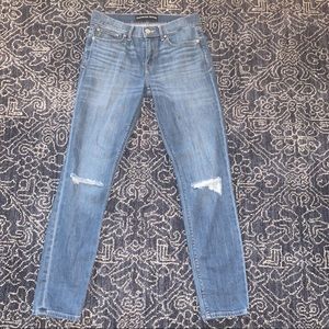 EXPRESS SUPER SKINNY JEAN 4R DISTRESSED